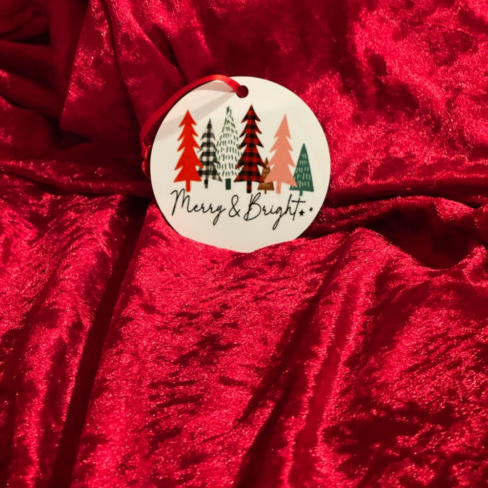 Merry Bright Christmas Ornament